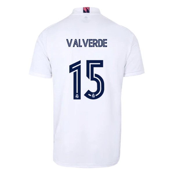 Maglia Real Madrid Prima NO.15 Valverde 20/21 Bianco